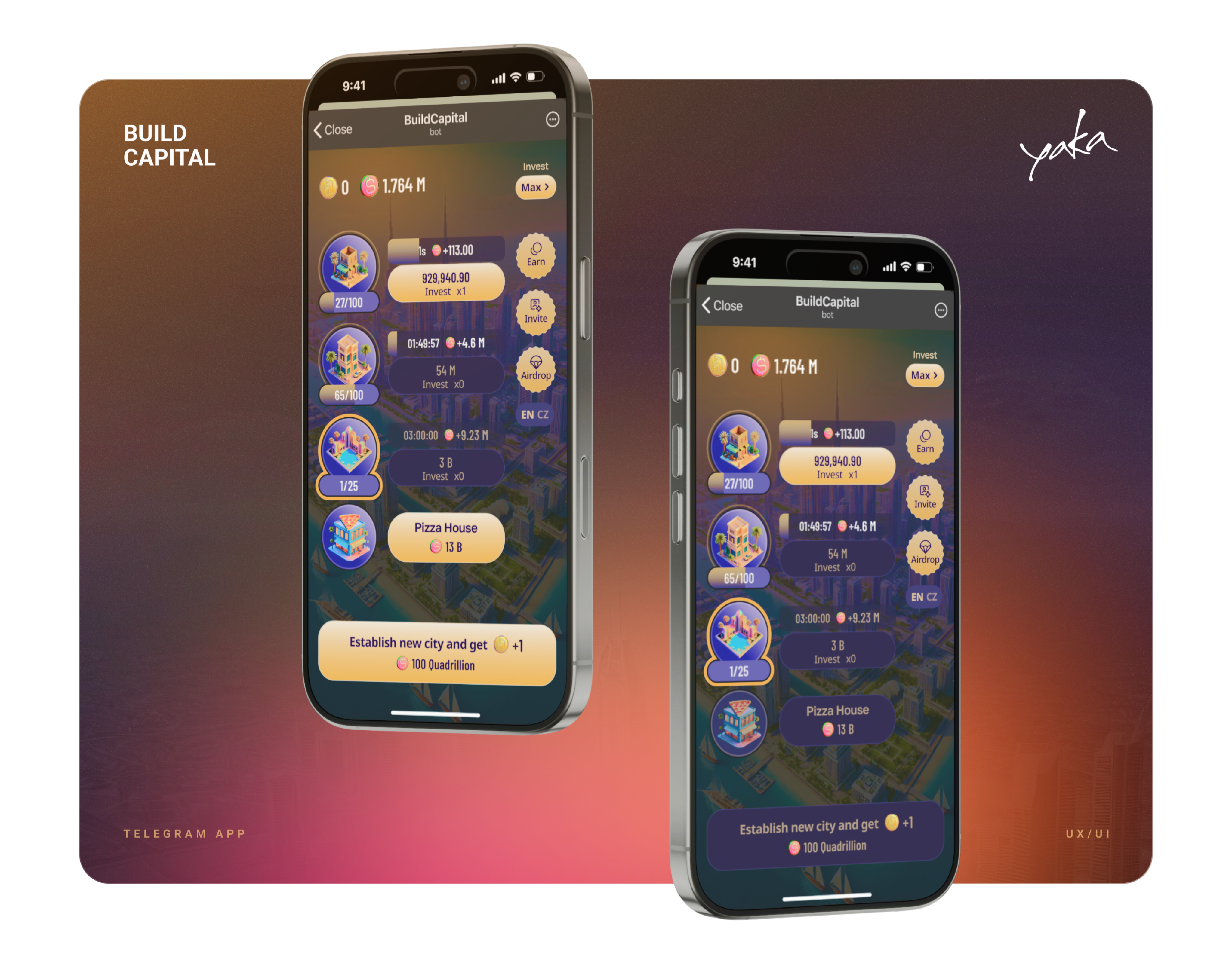 Build Capital - Web3 Mobile Game, Fintech, by Yaka Design