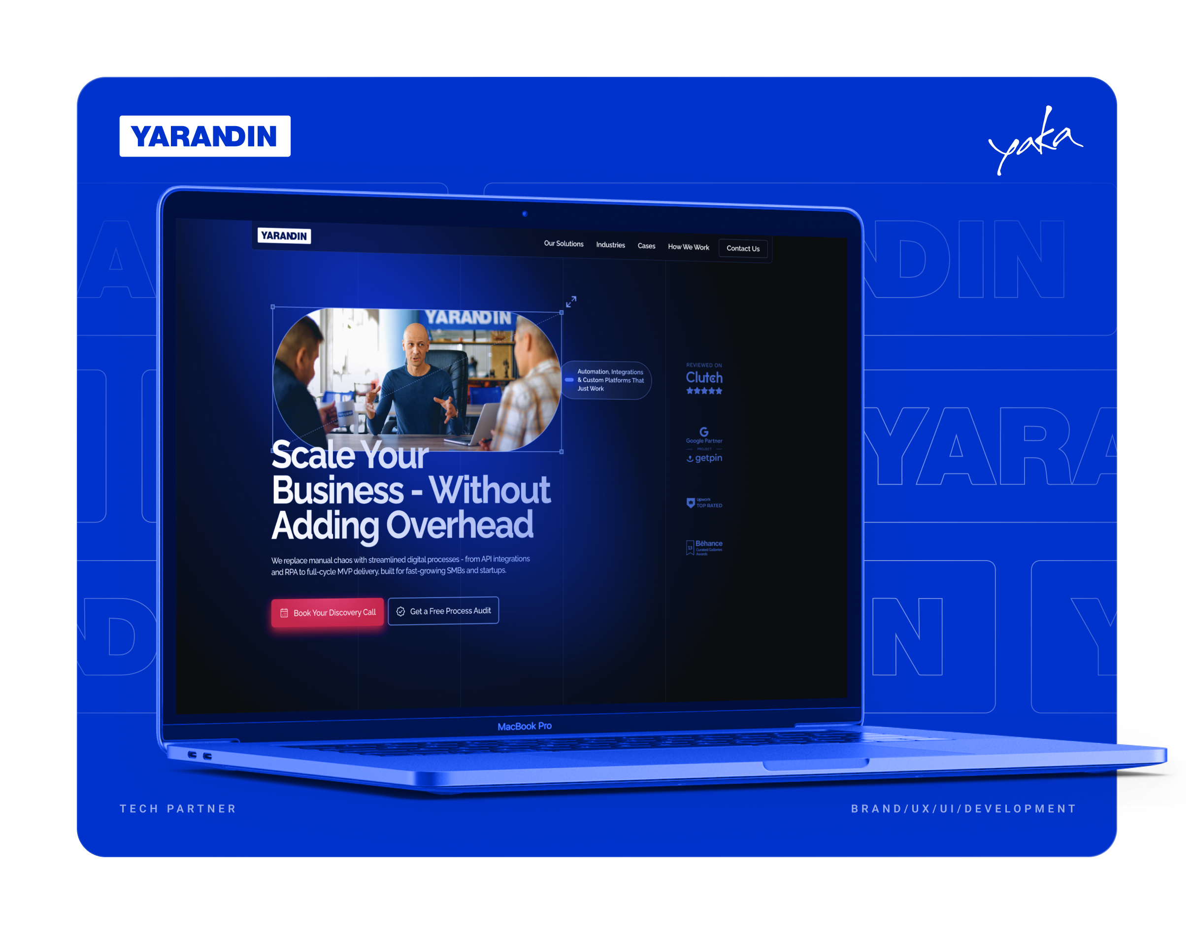 Yarandin - AI, RPA & Web Platforms for Fast-Moving Businesses, by Yaka Design
