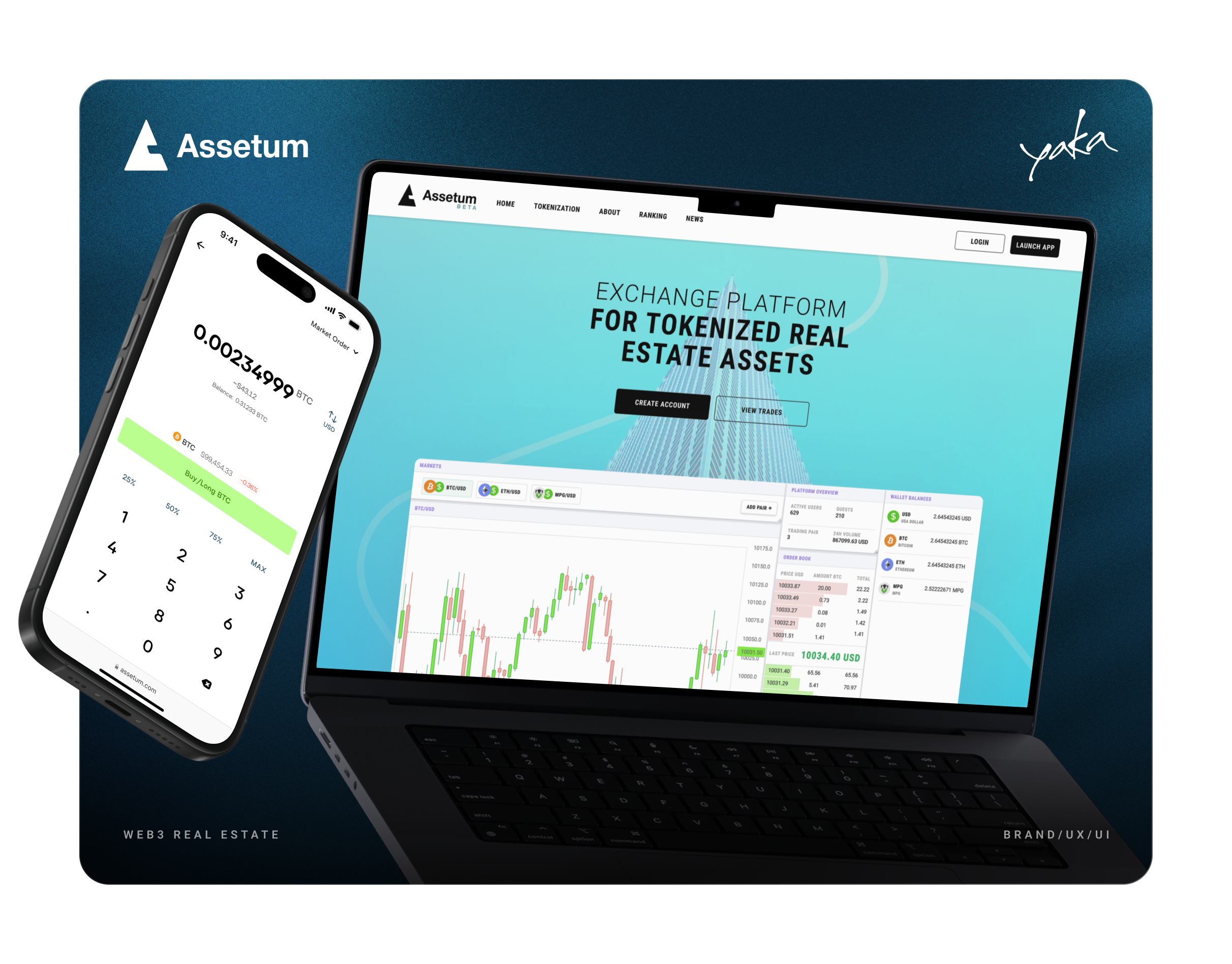 Assetum - Real Estate, RWA, Web3, by Yaka Design