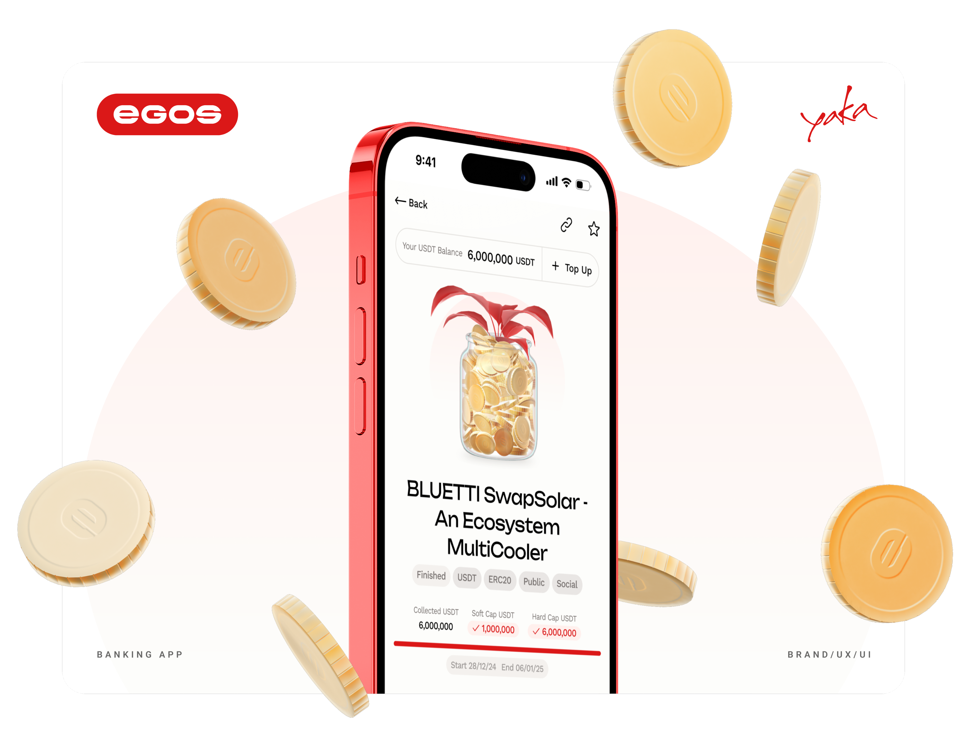 EGOS - Web3 banking, by Yaka Design